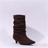 Una Healy Taste Back Ruffled Mid Boot - Chocolate